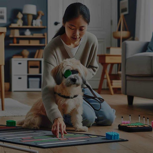 How to Teach a Dog with Limited Vision to Navigate a New Home?